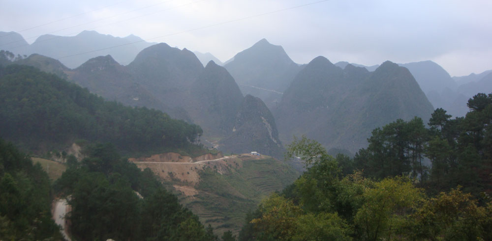 Another view of the gorgeous scenery of Ha Giang Province, Vietnam.